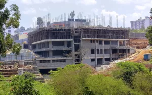 Rubis petrol station under construction along Kiambu Road. Photo : Njenga Kungu