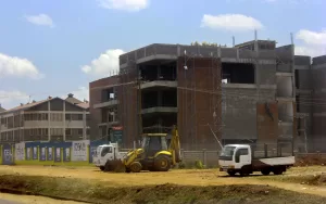 Shell petrol station ongoing construction along Kiambu Road. Photo : Njenga Kungu